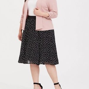 Torrid Black Star Chiffon Skirt
